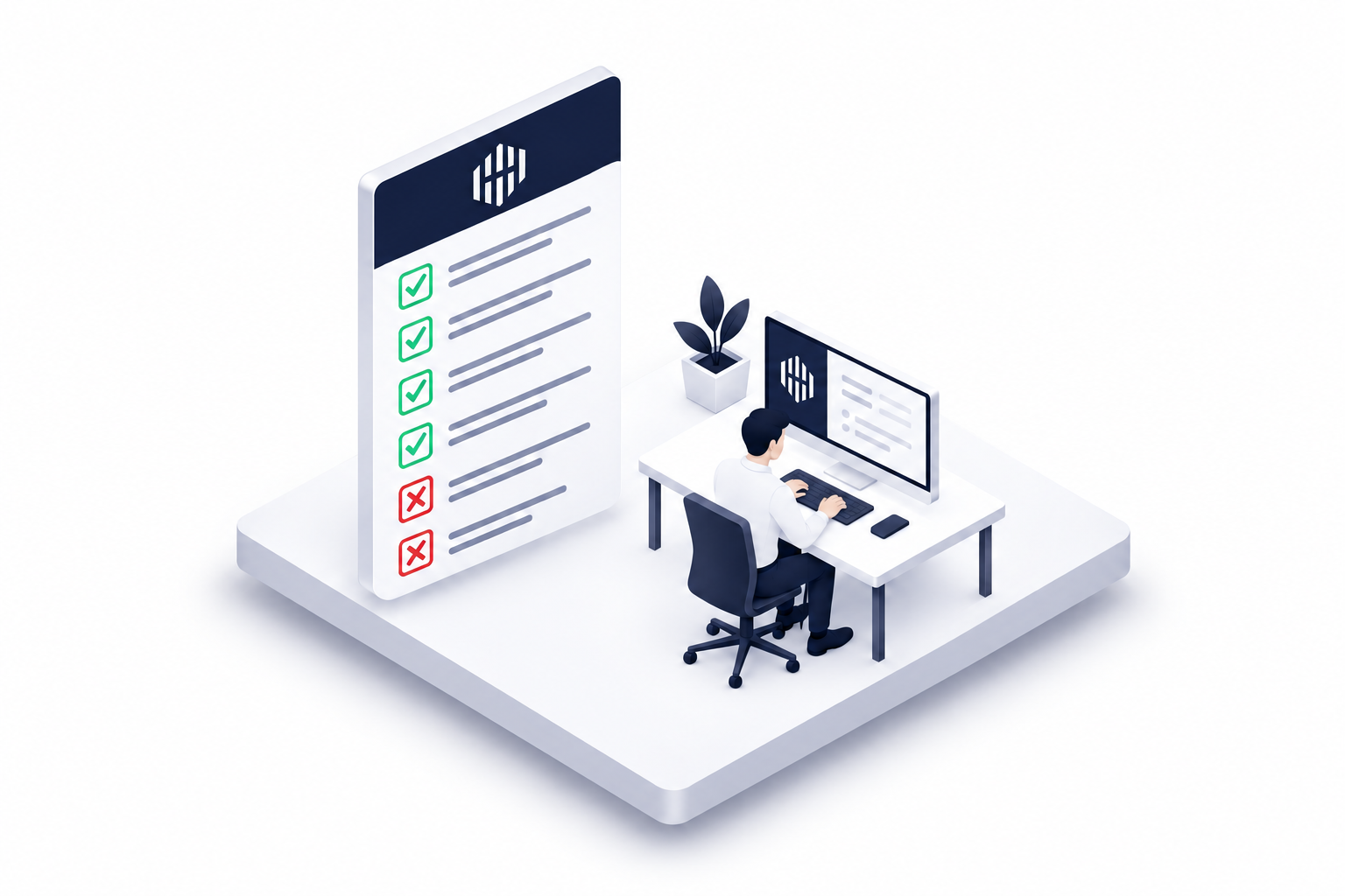 Poste de travail protégé par les experts en cybersécurité HERASAFE